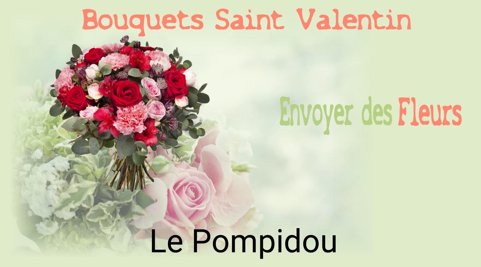 Roses de Saint-Valentin livrées à Le Pompidou